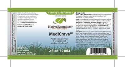 Medicrave (367194 Label 367193 Nr Medicrave Liquid)